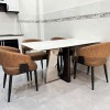 Bộ bàn ăn mặt đá 4 ghế HN09