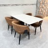 Bộ bàn ăn mặt đá 4 ghế HN12