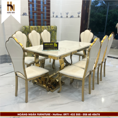 Bàn ghế ăn Luxury HN05