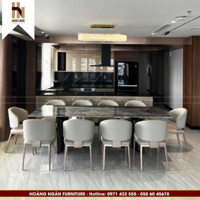 Bộ bàn ghế ăn nhập khẩu cao cấp HN-08