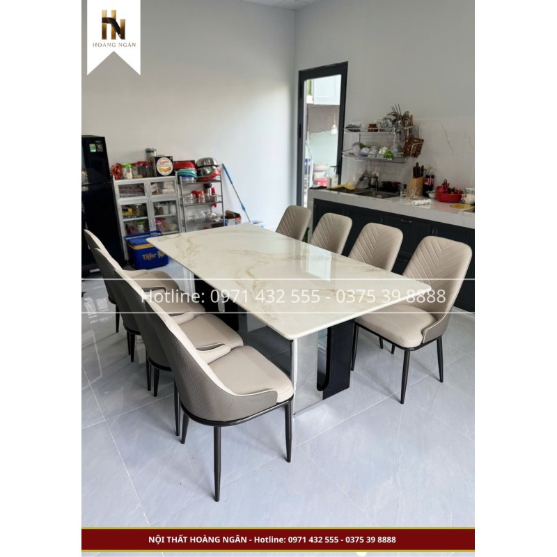 Bộ bàn ăn 8 ghế HN09