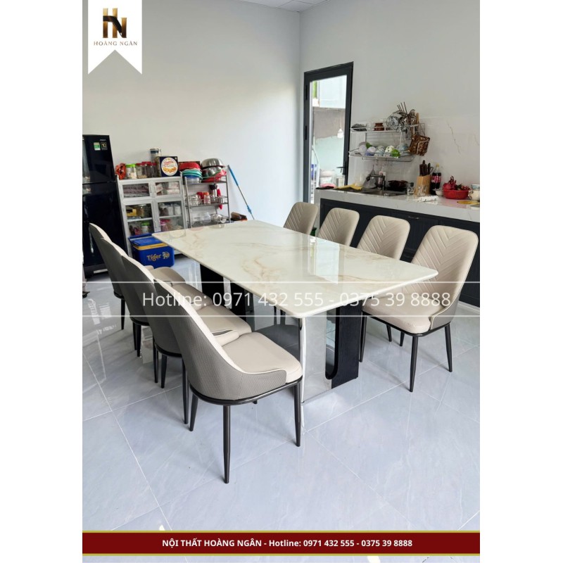 Bộ bàn ăn 8 ghế HN09