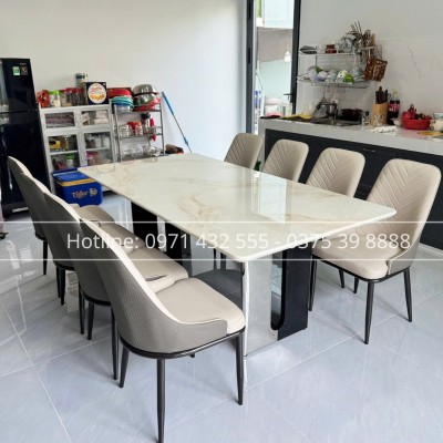 Bộ bàn ăn 8 ghế HN09