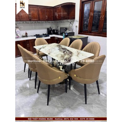 Bộ bàn ăn 8 ghế HN10