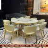Bộ bàn ăn tròn 8 ghế HN01