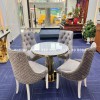 Bộ bàn ăn tròn 4 ghế HN12