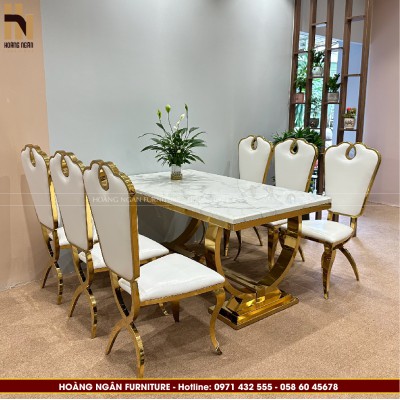Bàn ghế ăn Luxury HN01