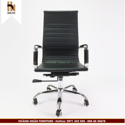 Ghế xoay văn phòng đệm da lưng cao