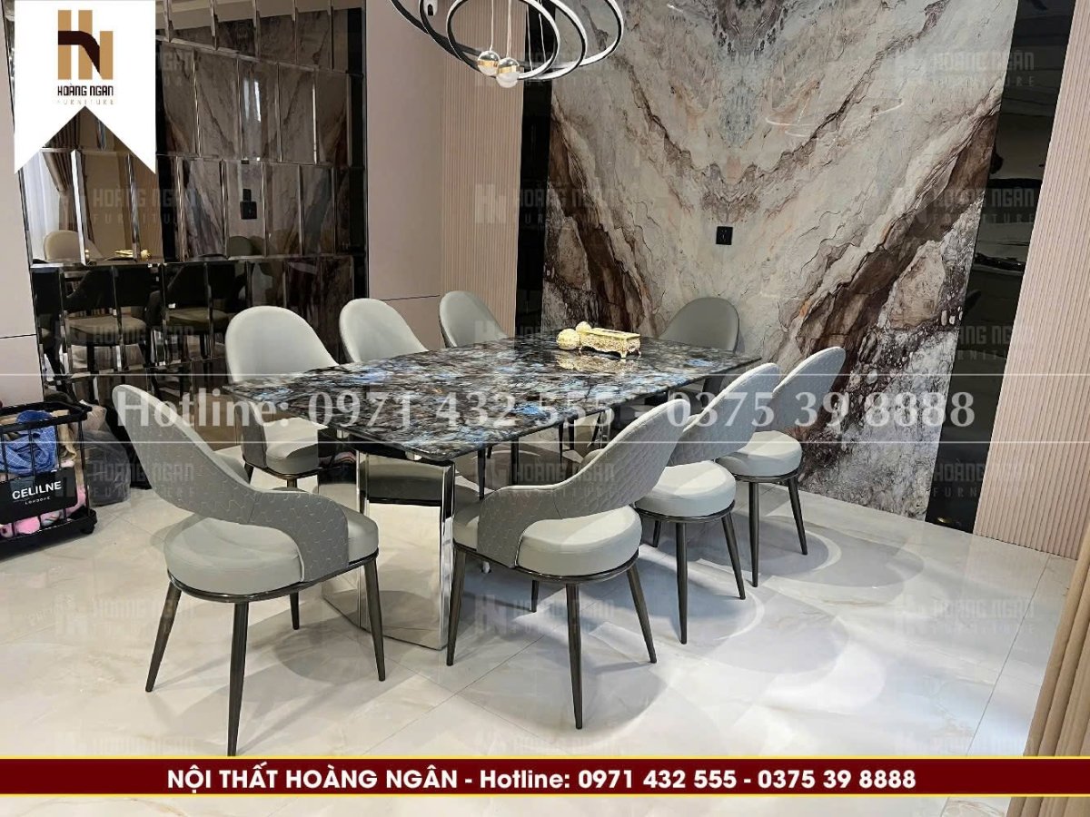 Bộ bàn ăn 8 ghế HN20